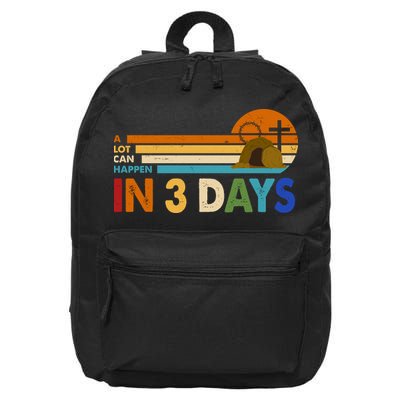 A Lot Can Happen In 3 Days Easter Jesus 16 in Basic Backpack