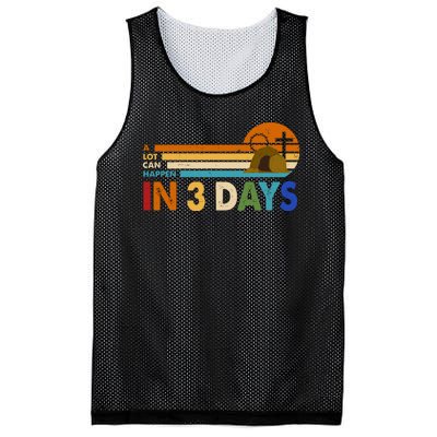 A Lot Can Happen In 3 Days Easter Jesus Mesh Reversible Basketball Jersey Tank