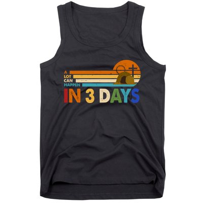 A Lot Can Happen In 3 Days Easter Jesus Tank Top
