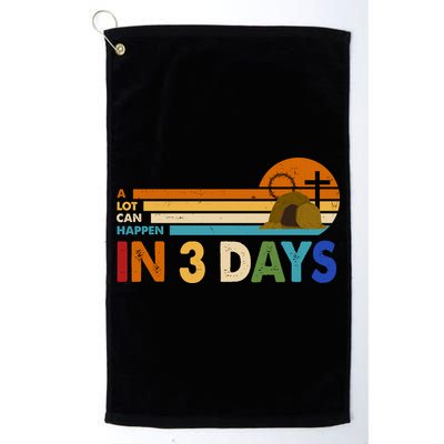 A Lot Can Happen In 3 Days Easter Jesus Golf Towel