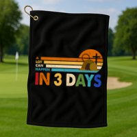 A Lot Can Happen In 3 Days Easter Jesus Golf Towel
