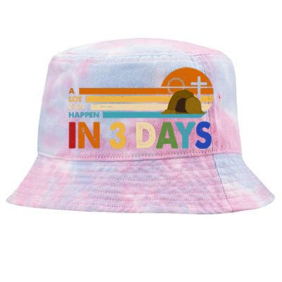 A Lot Can Happen In 3 Days Easter Jesus Tie-Dyed Bucket Hat