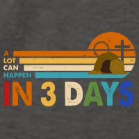 A Lot Can Happen In 3 Days Easter Jesus Vector Backpack