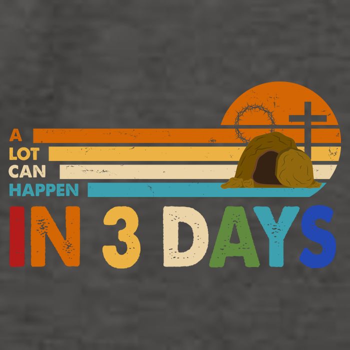 A Lot Can Happen In 3 Days Easter Jesus Vector Backpack