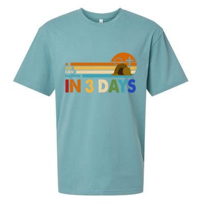 A Lot Can Happen In 3 Days Easter Jesus Sueded Cloud Jersey T-Shirt