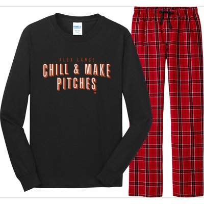 Alex Lange Chill And Make Pitches Long Sleeve Pajama Set