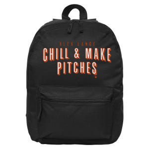 Alex Lange Chill And Make Pitches 16 in Basic Backpack