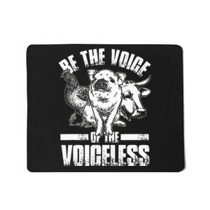 Animal Lover Chicken Pig Cow Vegan Mousepad