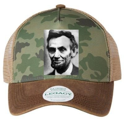 Abraham Lincoln Close Up Portrait Photo Picture Legacy Tie Dye Trucker Hat