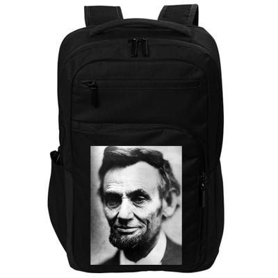 Abraham Lincoln Close Up Portrait Photo Picture Impact Tech Backpack