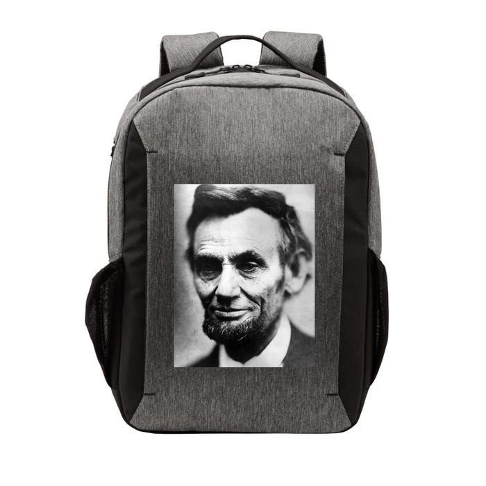 Abraham Lincoln Close Up Portrait Photo Picture Vector Backpack