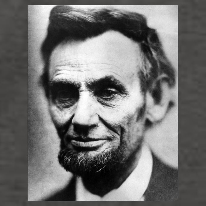 Abraham Lincoln Close Up Portrait Photo Picture Vector Backpack