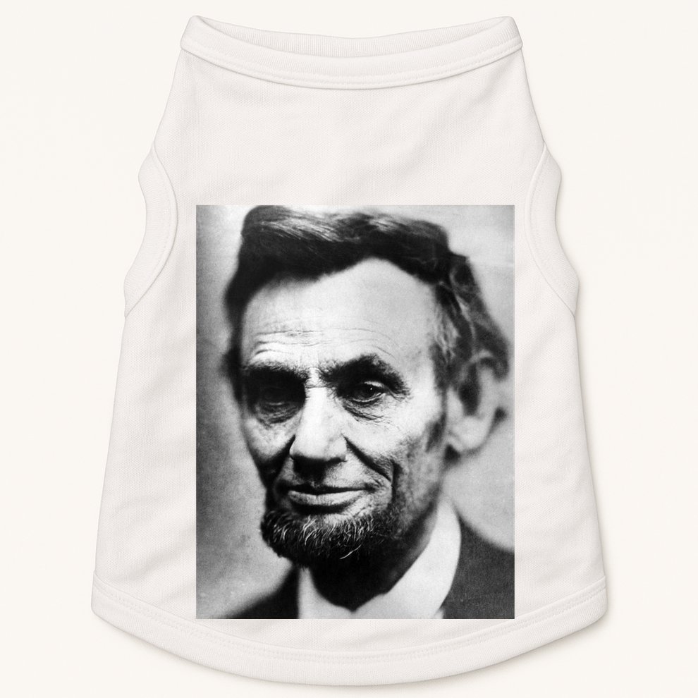 Abraham Lincoln Close Up Portrait Photo Picture Doggie Tank
