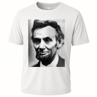 Abraham Lincoln Close Up Portrait Photo Picture Cooling Performance Crew T-Shirt