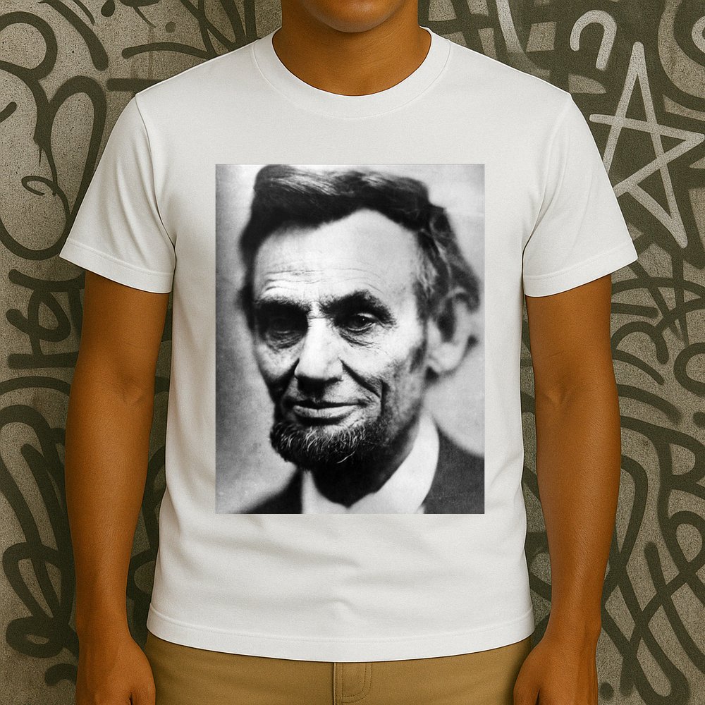 Abraham Lincoln Close Up Portrait Photo Picture T-Shirt
