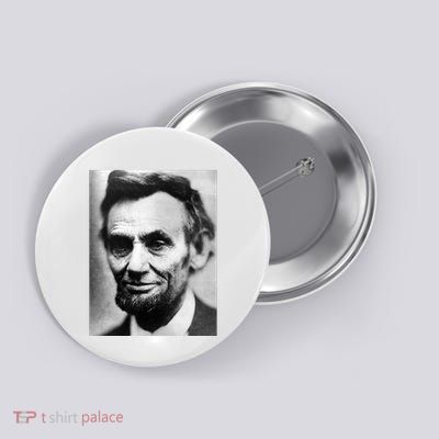 Abraham Lincoln Close Up Portrait Photo Picture Button