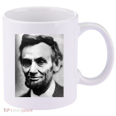 Abraham Lincoln Close Up Portrait Photo Picture 11oz C Handle Ceramic Mug