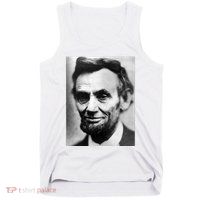 Abraham Lincoln Close Up Portrait Photo Picture Tank Top