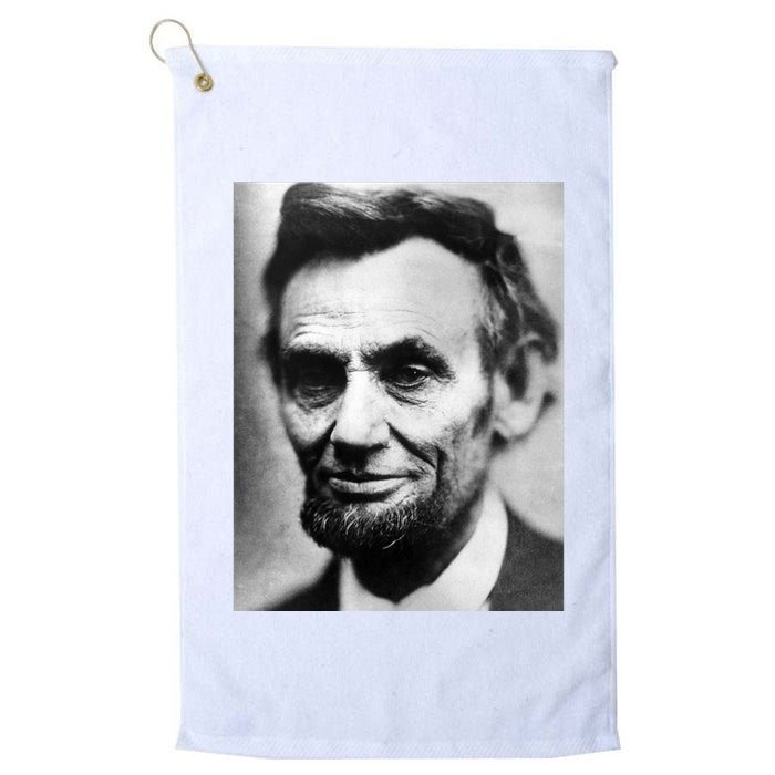 Abraham Lincoln Close Up Portrait Photo Picture Golf Towel