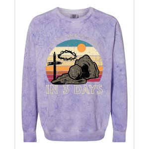 A Lot Can Happen In 3 Days Easter Religious Colorblast Crewneck Sweatshirt