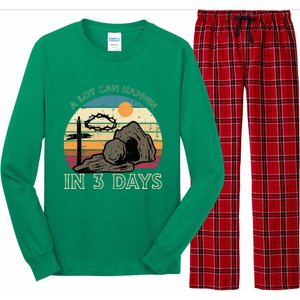 A Lot Can Happen In 3 Days Easter Religious Long Sleeve Pajama Set