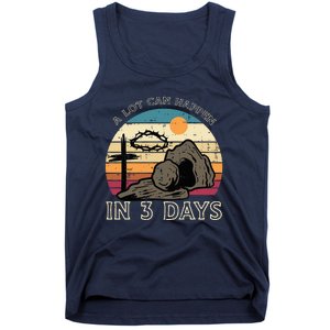 A Lot Can Happen In 3 Days Easter Religious Tank Top