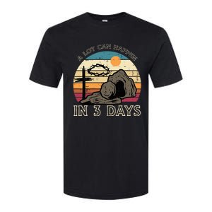 A Lot Can Happen In 3 Days Easter Religious Softstyle CVC T-Shirt