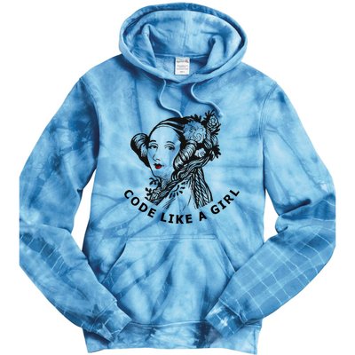 Ada Lovelace Code Like A Girl Tie Dye Hoodie