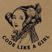 Ada Lovelace Code Like A Girl Cotton Canvas Backpack