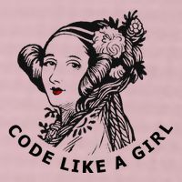 Ada Lovelace Code Like A Girl 25L Jumbo Tote