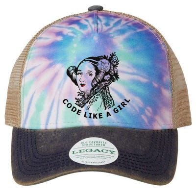 Ada Lovelace Code Like A Girl Legacy Tie Dye Trucker Hat