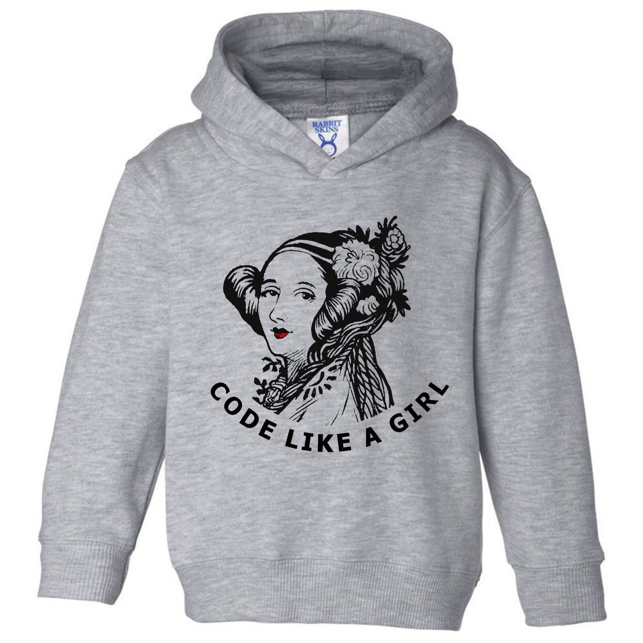 Ada Lovelace Code Like A Girl Toddler Hoodie