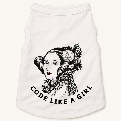 Ada Lovelace Code Like A Girl Doggie Tank