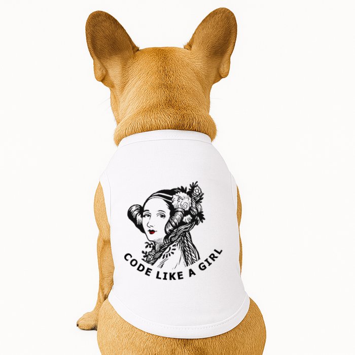 Ada Lovelace Code Like A Girl Doggie Tank
