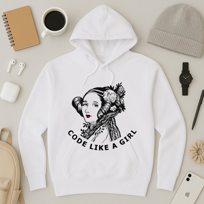 Ada Lovelace Code Like A Girl Hoodie