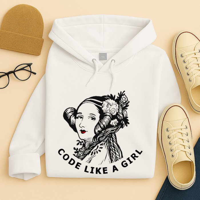 Ada Lovelace Code Like A Girl Hoodie
