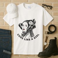 Ada Lovelace Code Like A Girl Tall T-Shirt