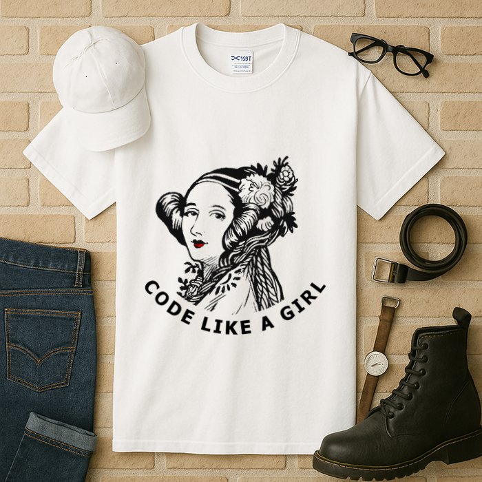 Ada Lovelace Code Like A Girl Tall T-Shirt
