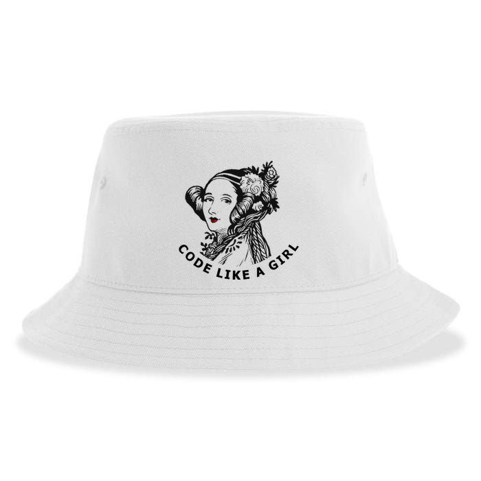 Ada Lovelace Code Like A Girl Sustainable Bucket Hat