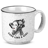 Ada Lovelace Code Like A Girl 15oz Campfire Ceramic Mug
