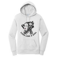 Ada Lovelace Code Like A Girl Women's Pullover Hoodie