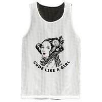 Ada Lovelace Code Like A Girl Mesh Reversible Basketball Jersey Tank