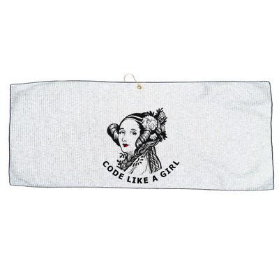 Ada Lovelace Code Like A Girl Large Microfiber Waffle Golf Towel
