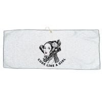 Ada Lovelace Code Like A Girl Large Microfiber Waffle Golf Towel