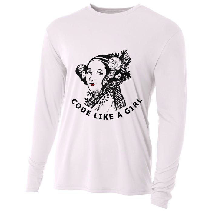 Ada Lovelace Code Like A Girl Cooling Performance Long Sleeve Crew
