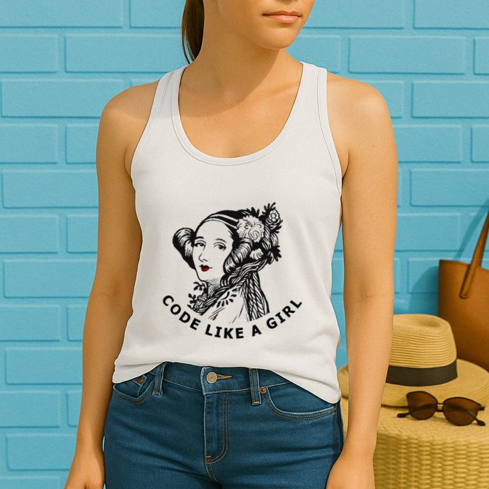 Ada Lovelace Code Like A Girl Womens Tank Top