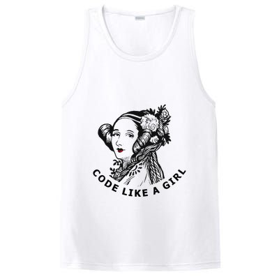 Ada Lovelace Code Like A Girl PosiCharge Competitor Tank