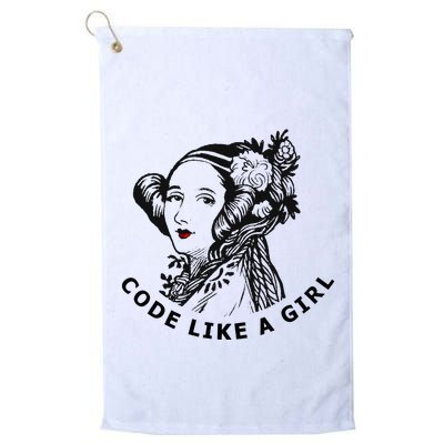 Ada Lovelace Code Like A Girl Golf Towel