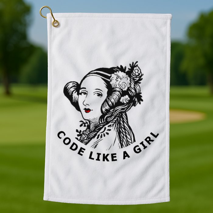 Ada Lovelace Code Like A Girl Golf Towel