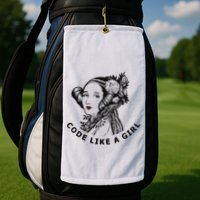Ada Lovelace Code Like A Girl Golf Towel